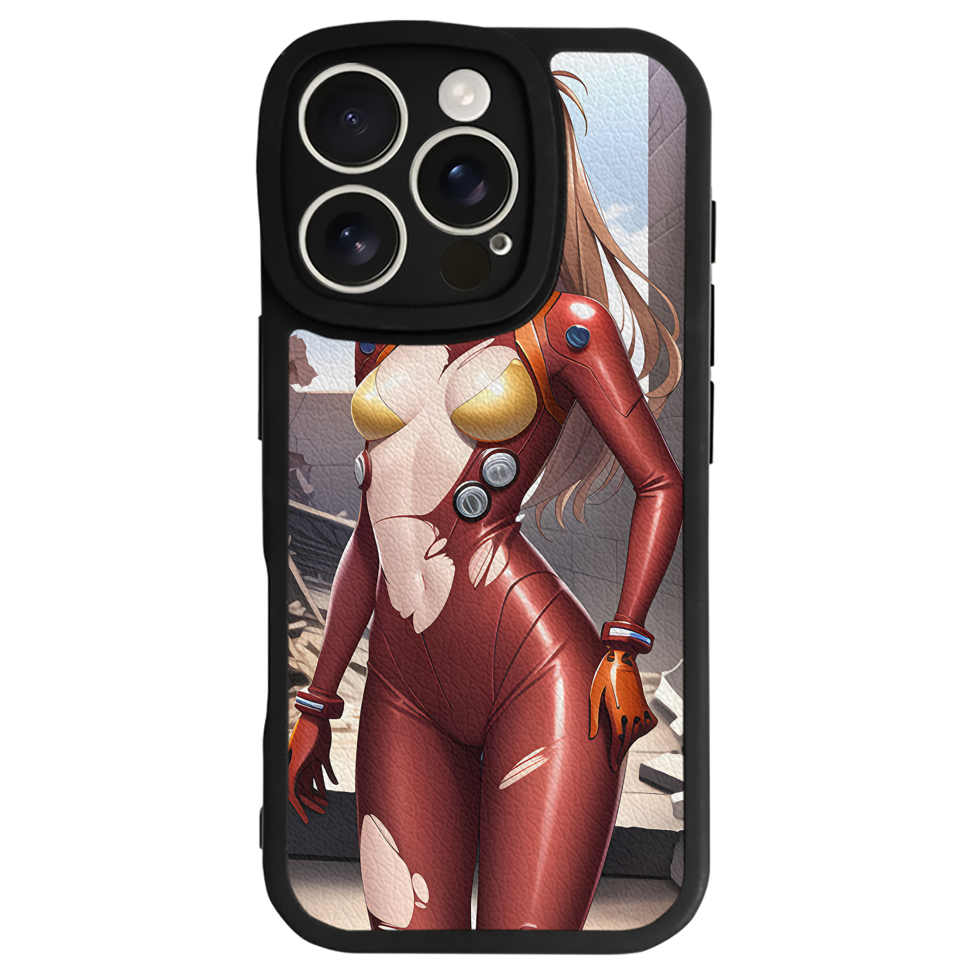 （画像用） EVA 新世紀エヴァンゲリオン 【iPhone 16シリーズ対応】シリコンスマホケース（レザー調） 材質：シリコン